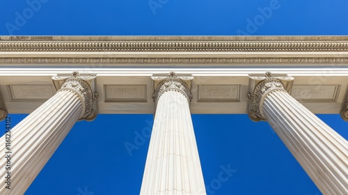 Federal Reserve building facade standing strong and secure, symbolizing economic stability and the central role of financial institutions in modern society