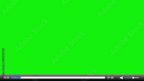 Video Player Interface with Progress Bar and Controls