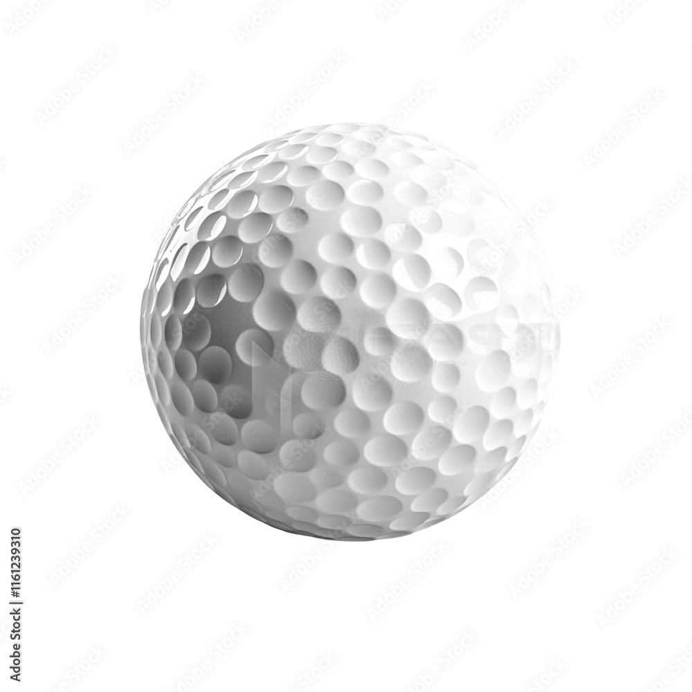 Close-up of a Golf Ball: A Detailed View of Dimples and Texture Close-up of a Golf Ball: A Detailed View of Dimples and Texture