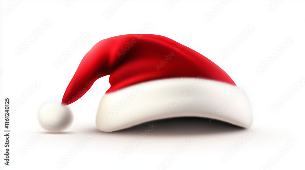 Santa Claus hat isolated on white background Santa Claus hat isolated on white background