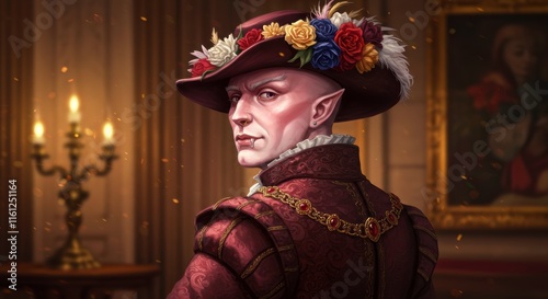 Regal Elegance: A Portrait of a nobleman