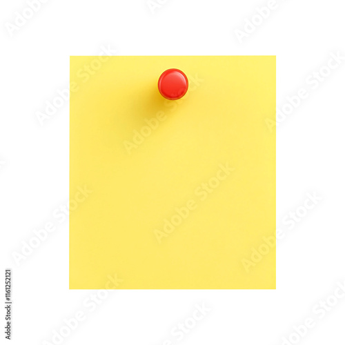 Free Download Blank yellow sticky note with thumbtack isolated on transparent background remove png, clipping path - GFXLoad