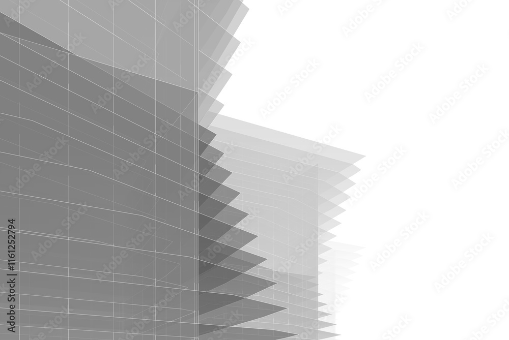 Abstract modern architecture 3d illustration Abstract modern architecture 3d illustration