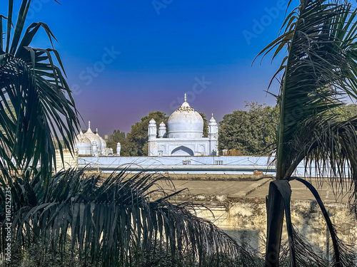 photo footage taken from the outside of the tomb of Hazrat Imam Seyfeddin Faruki, an Islamic scholar and Sufi who lived in the 15th century, in the city of Sirhind, India. photo