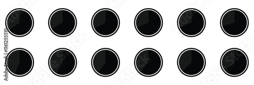 Pie chart. Modern infographic pie chart. Infographic wheel segments and fraction. Divided circle sections set.