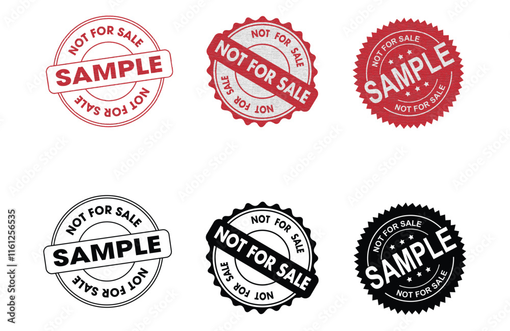 Fototapeta premium Not for Sale Stamp Seal