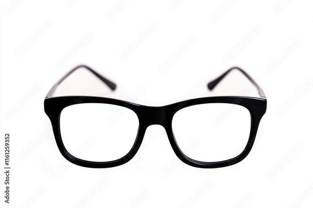 A simple illustration of a pair of black glasses sitting on a clean white background A simple illustration of a pair of black glasses sitting on a clean white background