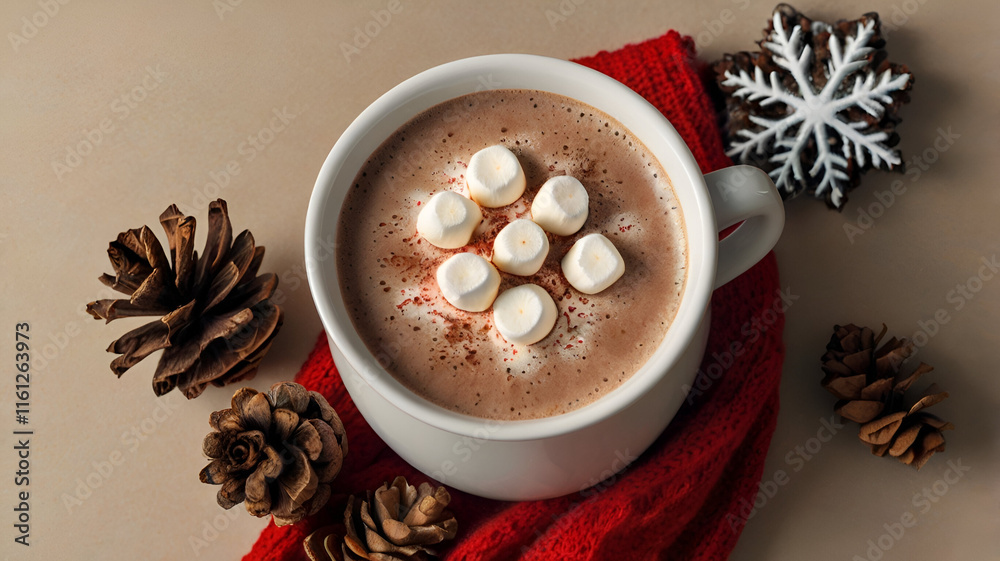 cup of hot chocolate with marshmallows
