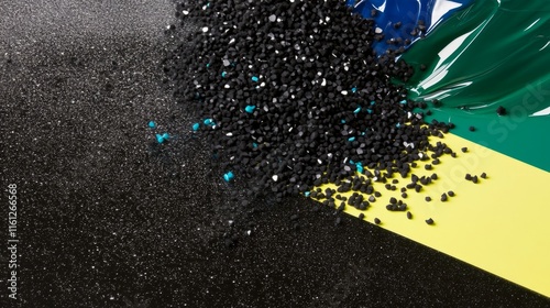 Black dark blue green emerald petrol teal lime yellow white abstract backgrou...