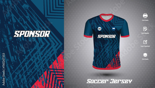 Soccer jersey design for sublimation or football jersey design
