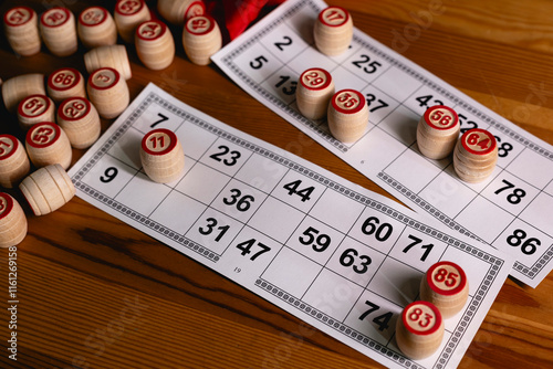 Lotto bingo board game