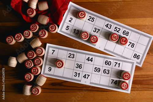 Lotto bingo board game