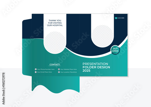 Medical Healthcare file Template Design for Doctor and Hospital Promotion