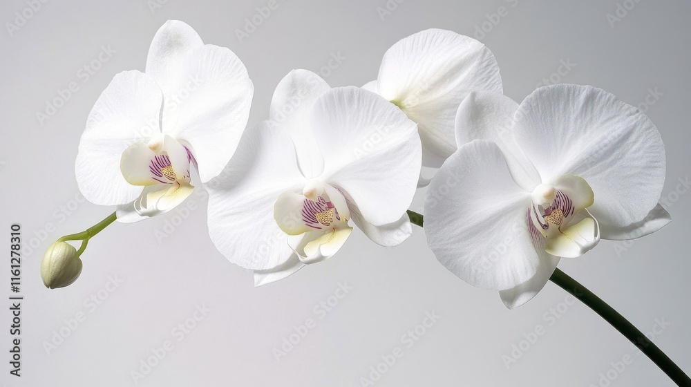 Fototapeta premium Elegant White Phalaenopsis Orchids