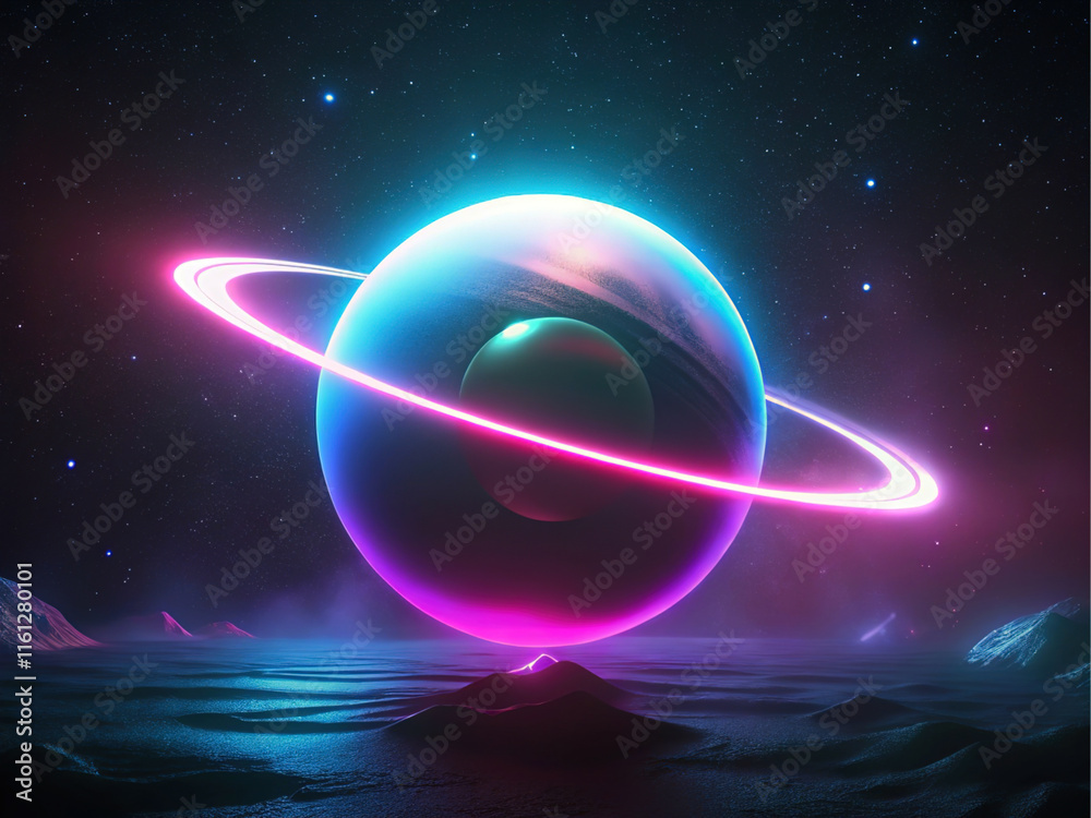 Obraz premium Earth and moon