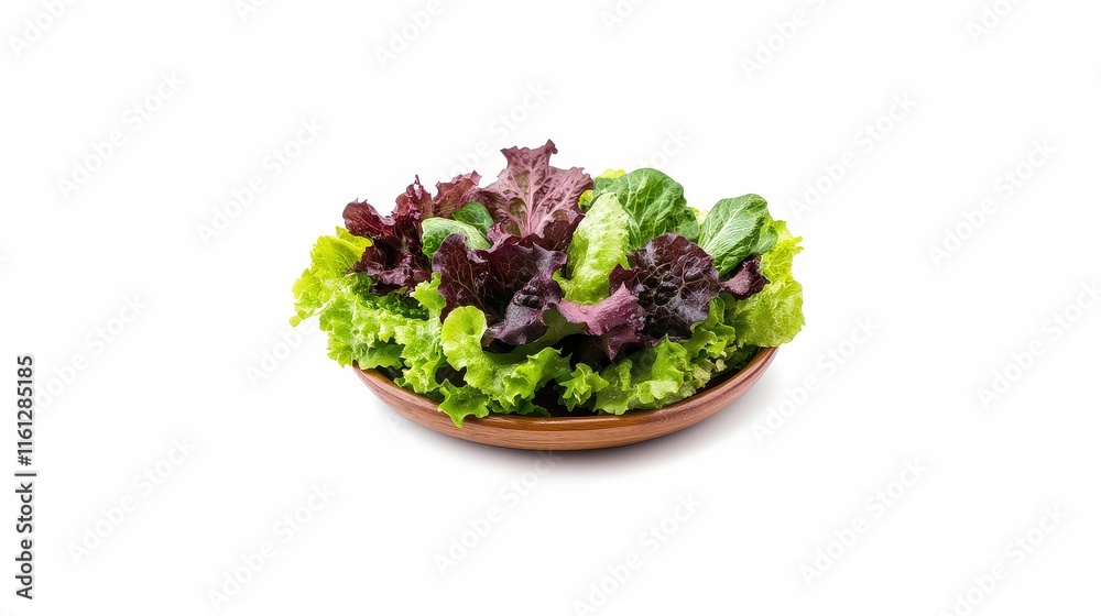 A fresh salad with leafy greens, including varieties of lettuce and possibly spinach, arranged in a wooden bowl. The vibrant colors and fresh appearance make it appealing for a healthy diet. A fresh salad with leafy greens, including varieties of lettuce and possibly spinach, arranged in a wooden bowl. The vibrant colors and fresh appearance make it appealing for a healthy diet.