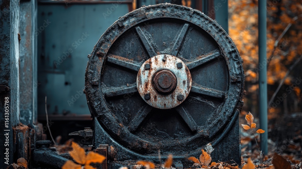 Rusting Machinery in Soft Evening Light Rusting Machinery in Soft Evening Light