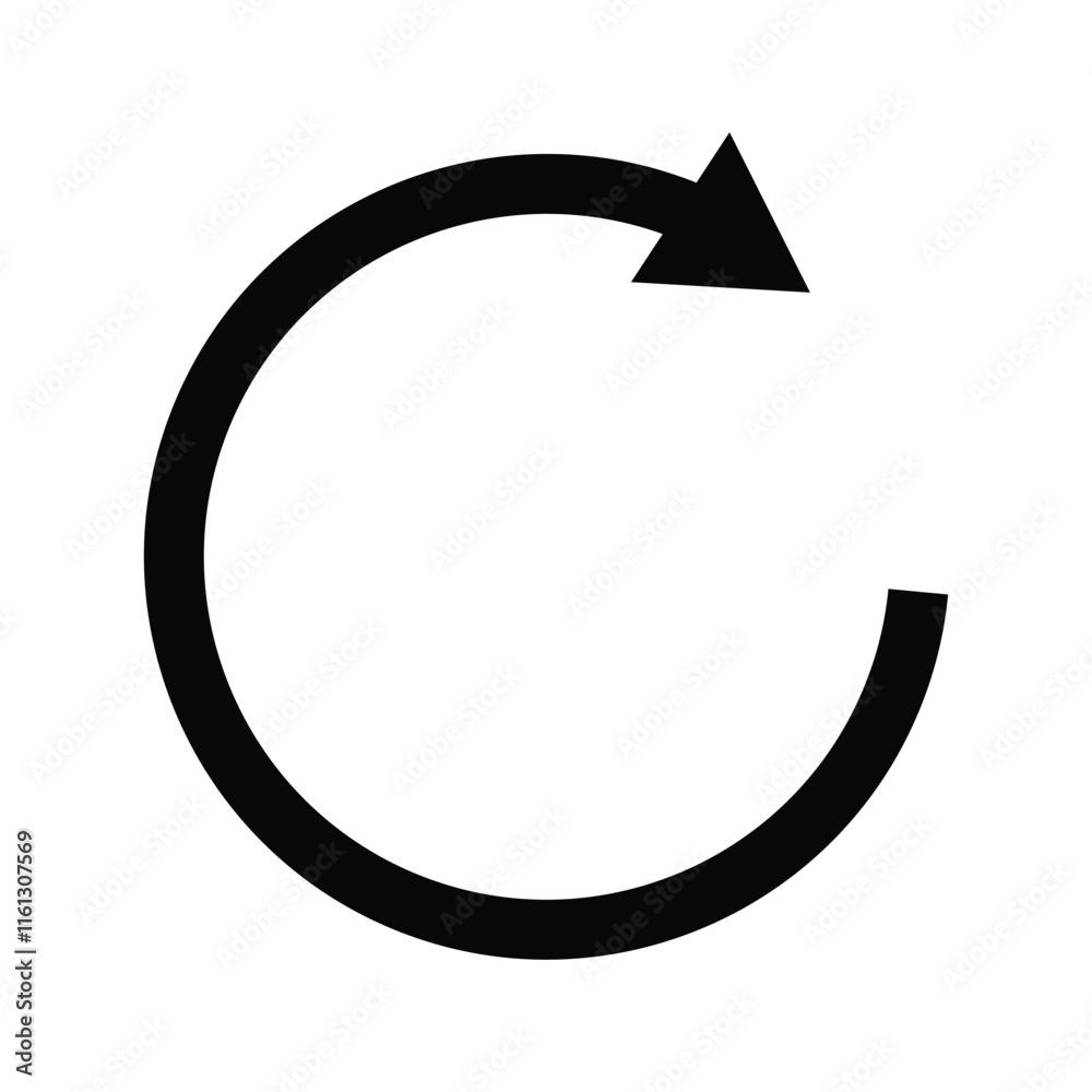 Refresh arrow. Repeat arrow icon. Refresh arrow. Repeat arrow icon.