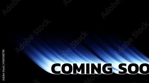 coming soon text echoes effect animation