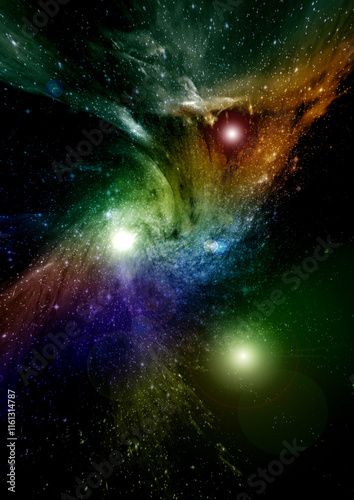 Obraz na płótnie Stars of a planet and galaxy in a free space Elements of this image furnished by NASA. w salonie