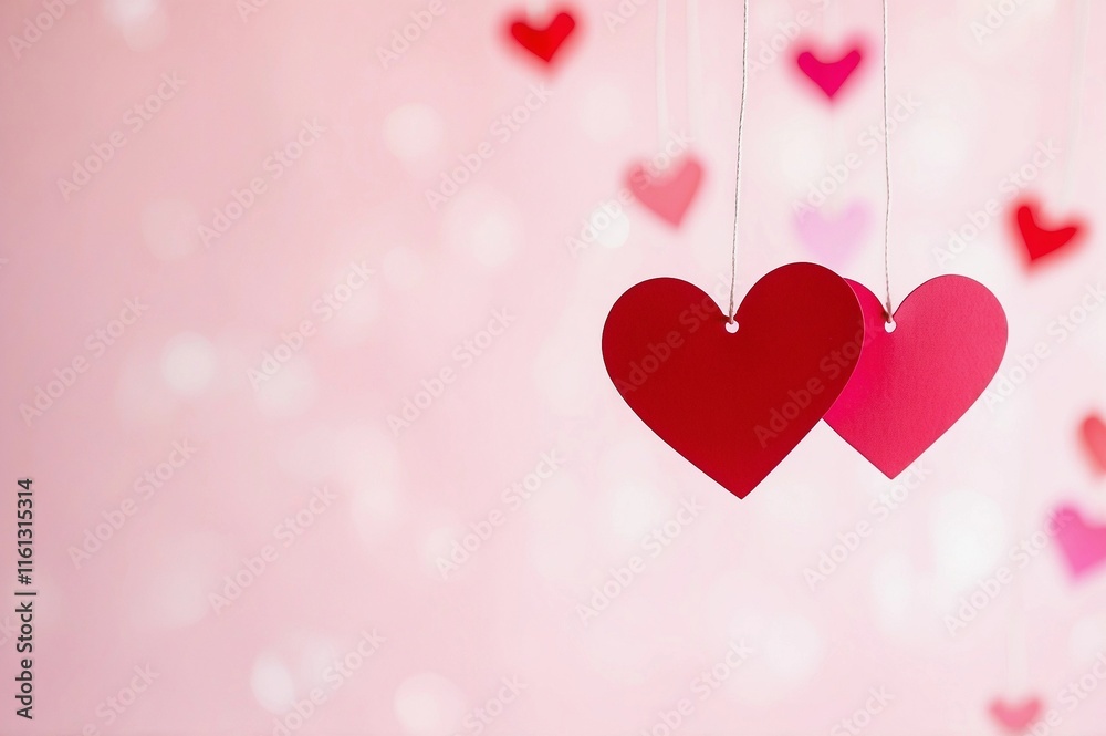 pink valentine background with red hearts pink valentine background with red hearts
