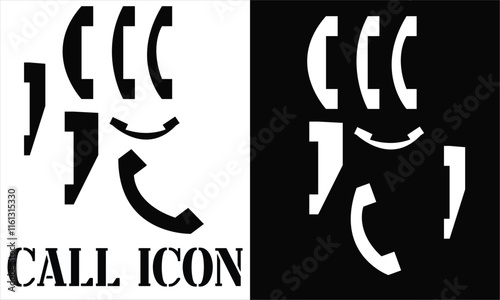 Phone icon set, Telephone call sign, Contact us, Vector illustration. Phone call. Icon for design. Easily editable.