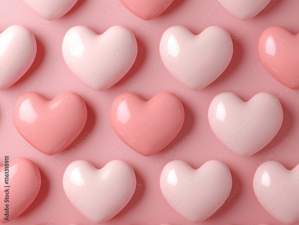 Valentine's Day Romantic Pink Peach Hearts Background Valentine s Day Love Romance Sweet Soft Pastel Shiny Glossy Valentine's Day Romantic Pink Peach Hearts Background Valentine s Day Love Romance Sweet Soft Pastel Shiny Glossy
