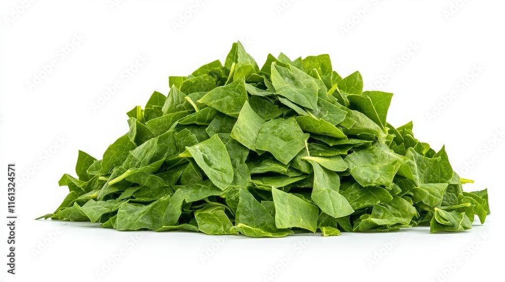 Fresh Collard Greens on White Background Fresh Collard Greens on White Background
