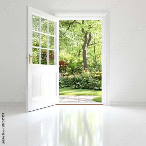Glass Door Isolated