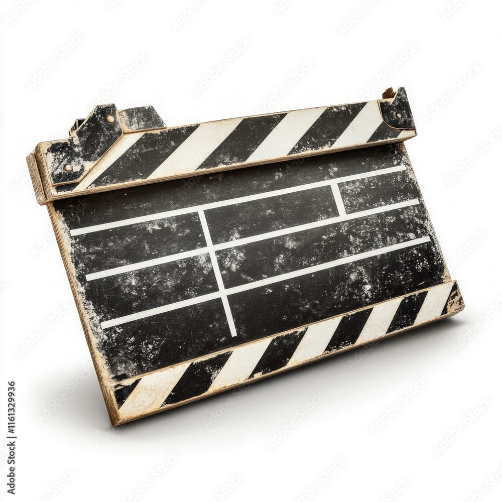 Fototapeta premium Clapperboard Isolated