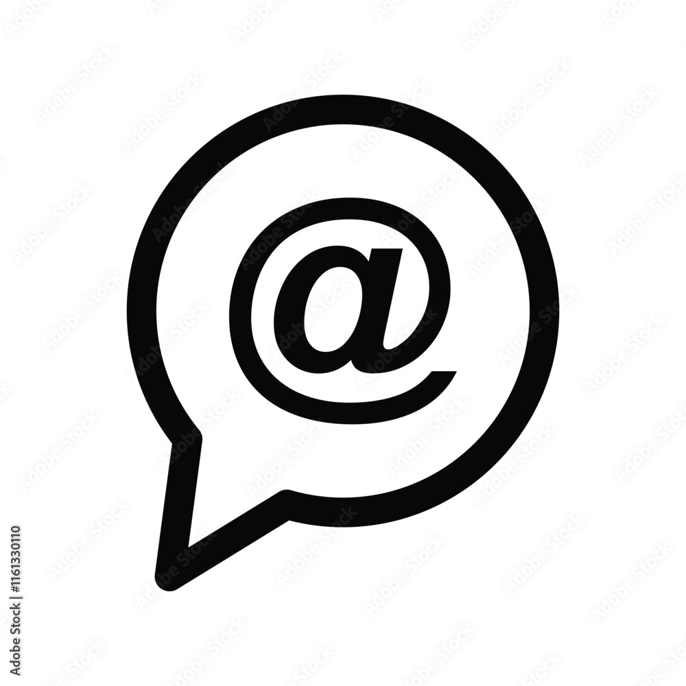 Mentions icon vector illustration. Mention icon perfect for website, blog, logo, graphic design, social media, UI, mobile app. Mentions icon vector illustration. Mention icon perfect for website, blog, logo, graphic design, social media, UI, mobile app.