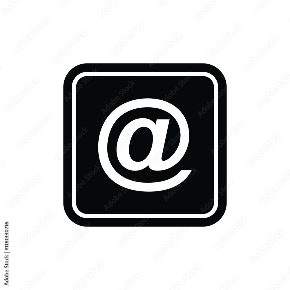 Mention icon. Mention icon vector illustration. Mention, comment, message, Tag, Reference, social media, text, email, mail, etc. Mention icon. Mention icon vector illustration. Mention, comment, message, Tag, Reference, social media, text, email, mail, etc.