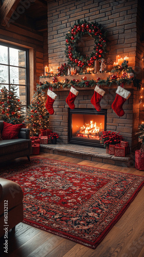 cozy indoor scene with a cr...