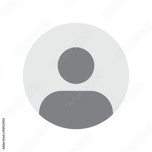 Avatar icon. User profile icon. Gender neutral silhouette Vector illustration.