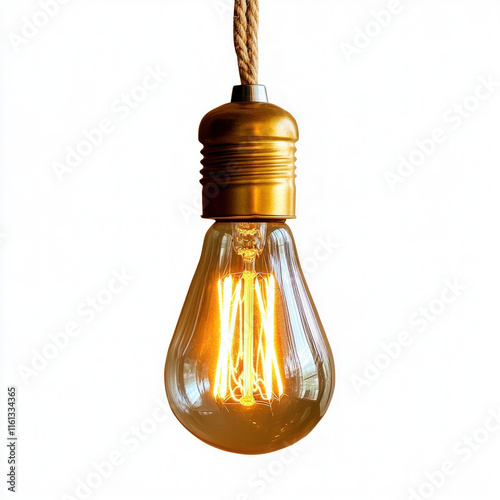 Hanging Bulb Isolated
