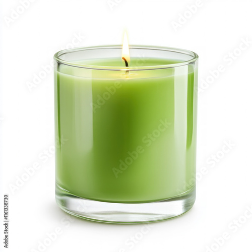 Green Candle Isolated
