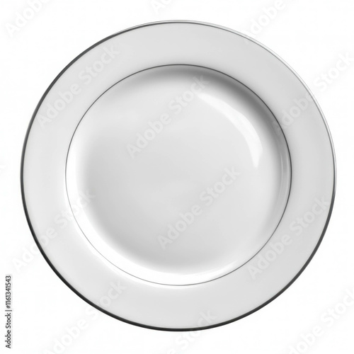Empty Dinner Plate Isolated