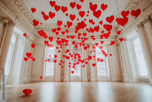Elegant Ballroom With Chand...