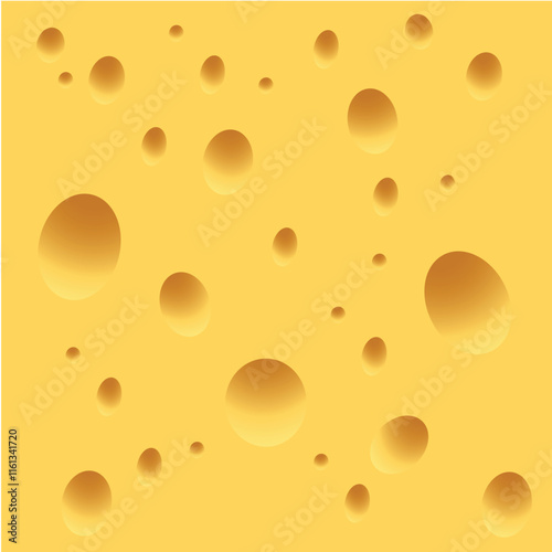 Cheese texture, pattern of yellow fresh delicious cheese with round rings. Organic farm food product.