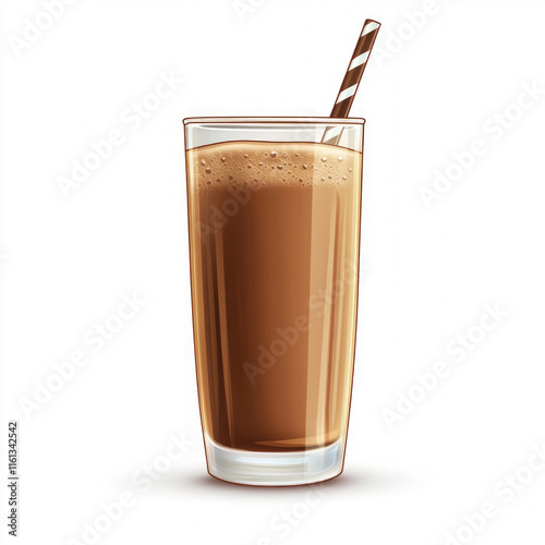 Glass Milkshake Isolated