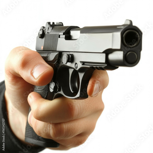 Hand Gun Isolated