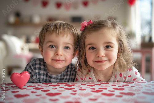 Kids On A Valentine's Day P...
