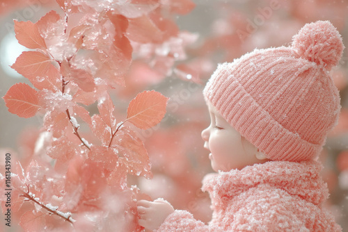 Pink Winter Family