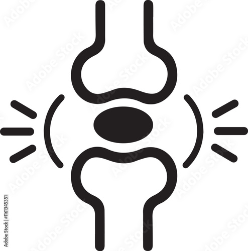 Icons pictogram bone, joint health. Ideal for informative and educational materials
