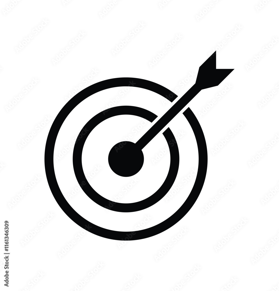 Target icon. Success strategy symbol Vector illustration. Target destination icon. Target icon. Success strategy symbol Vector illustration. Target destination icon.