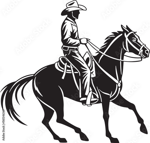 Ridding Horse Silhouette