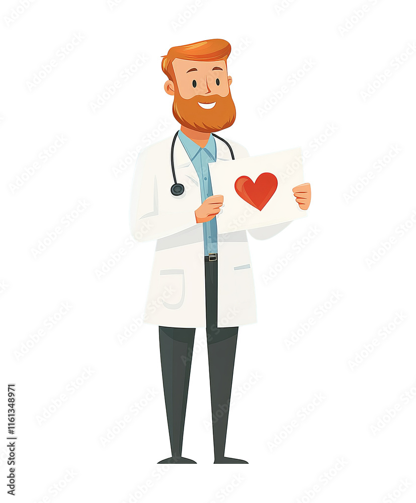 doctor holding an white envelope with the red heart on it 3 doctor holding an white envelope with the red heart on it 3