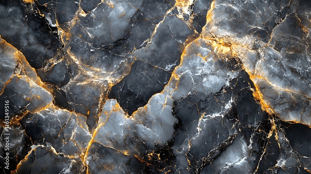 Fototapeta premium Sophisticated golden and gray marble textures with artistic layered abstract details