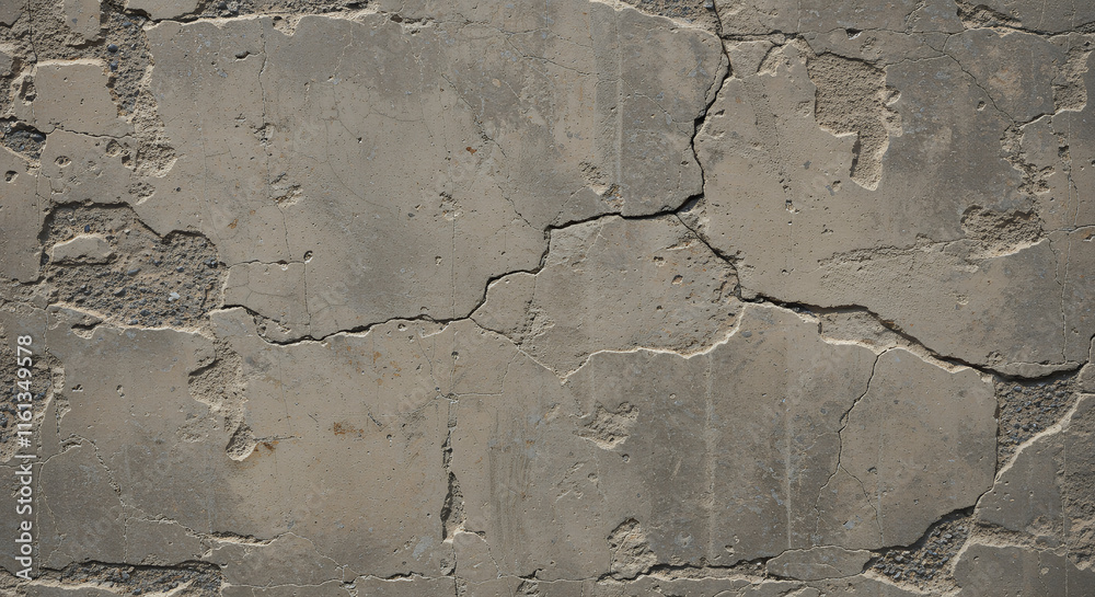 Obraz premium Cracked Concrete Wall Texture - Grunge Background Image