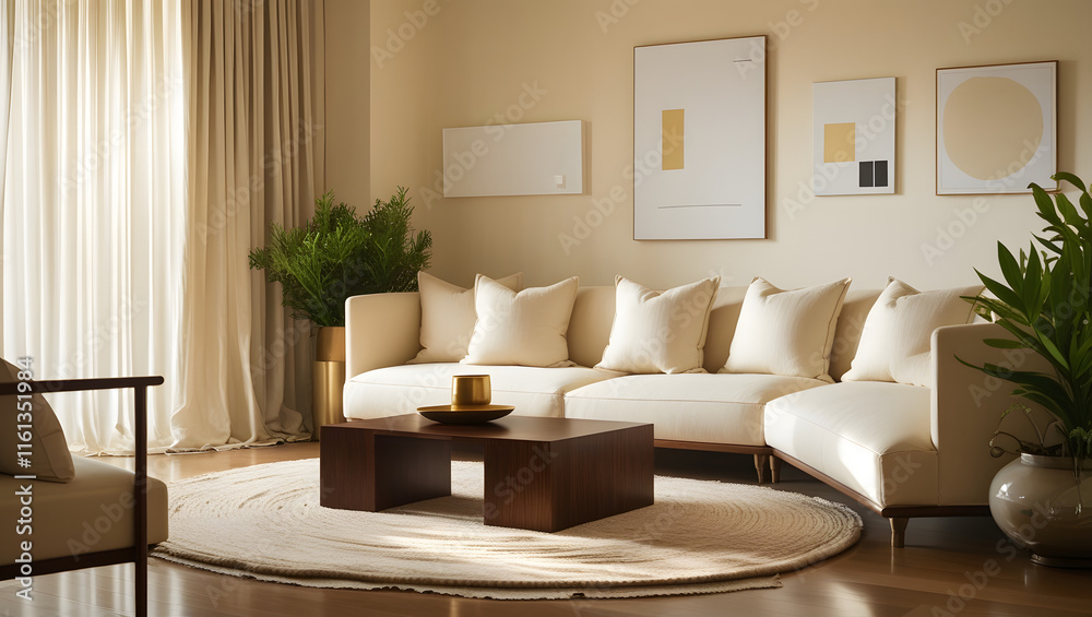Fototapeta premium living room interior